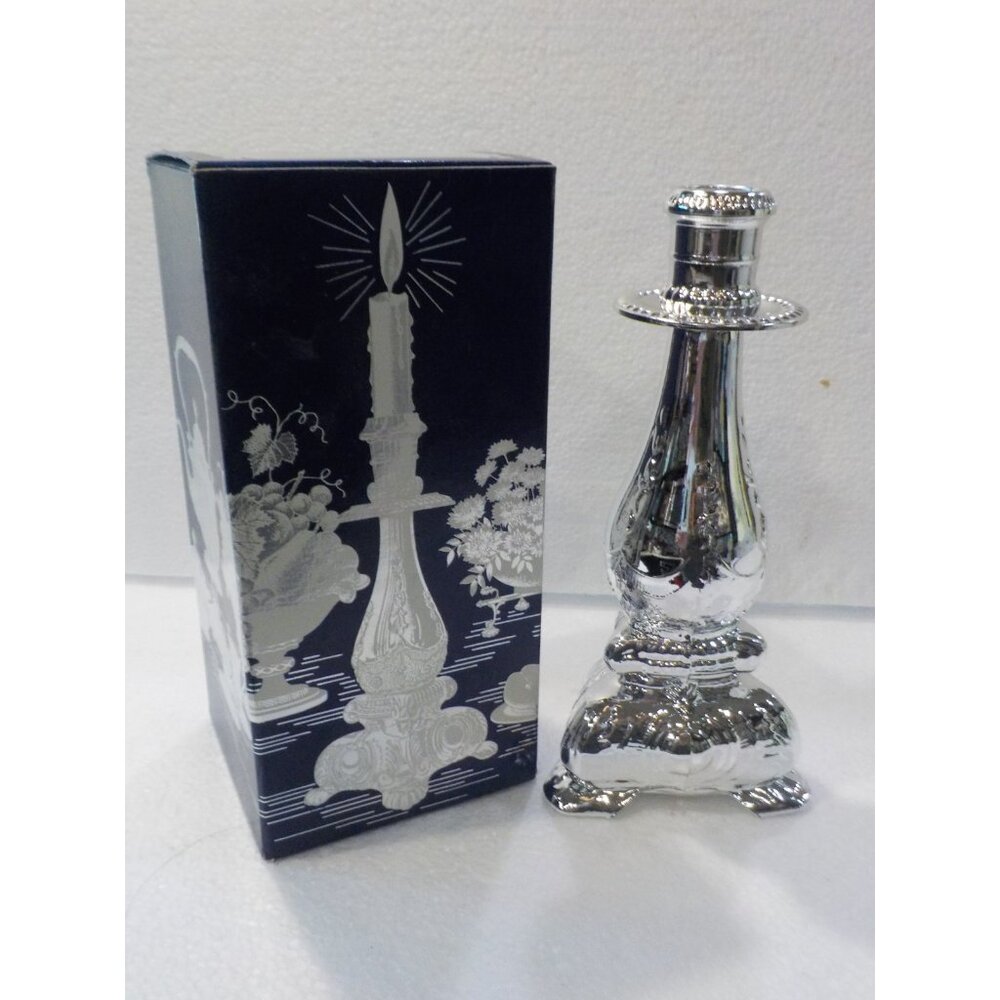 Vintage Avon Silver Candlestick Cologne Moonwind  5 fl oz